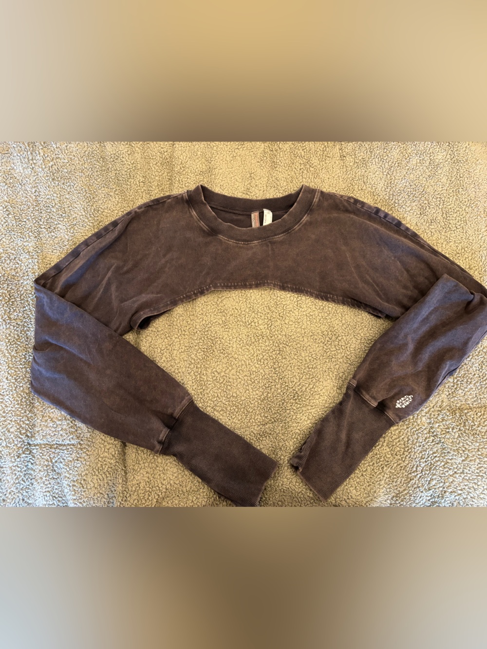 NWOT Free People FP Movement mineral washed active layering long sleeve shrug